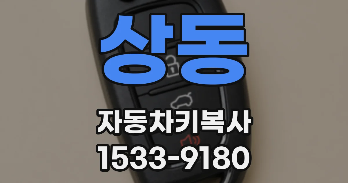 상동 자동차키복사