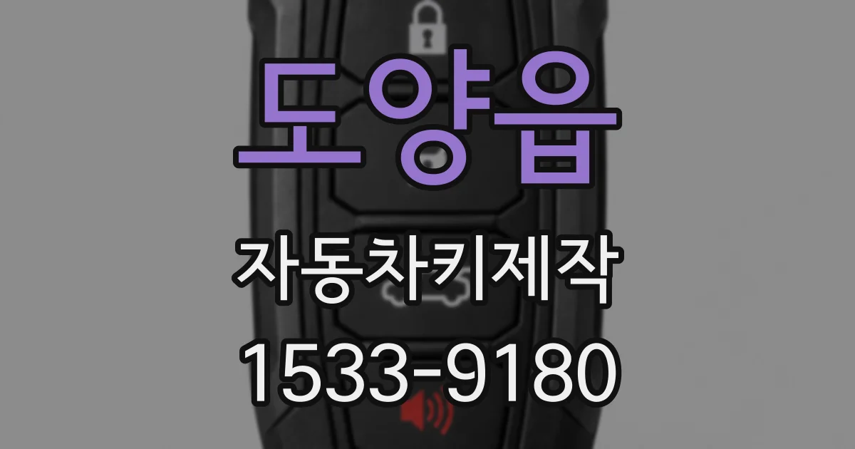 도양읍 자동차키제작
