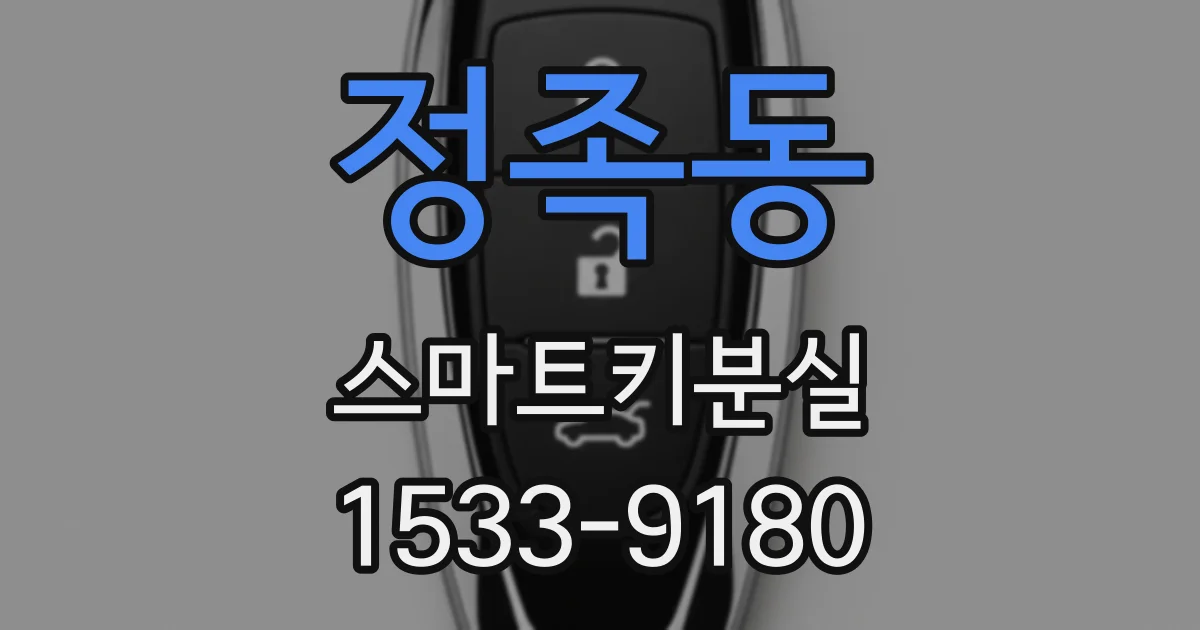 정족동 스마트키분실