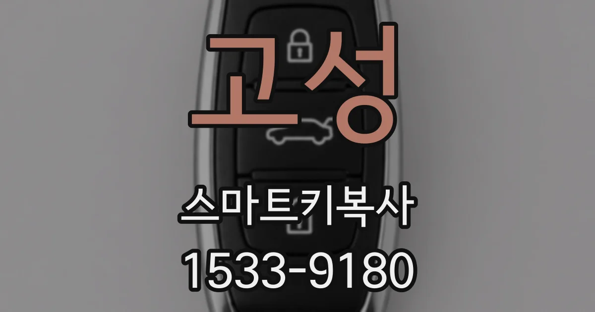 고성 스마트키복사