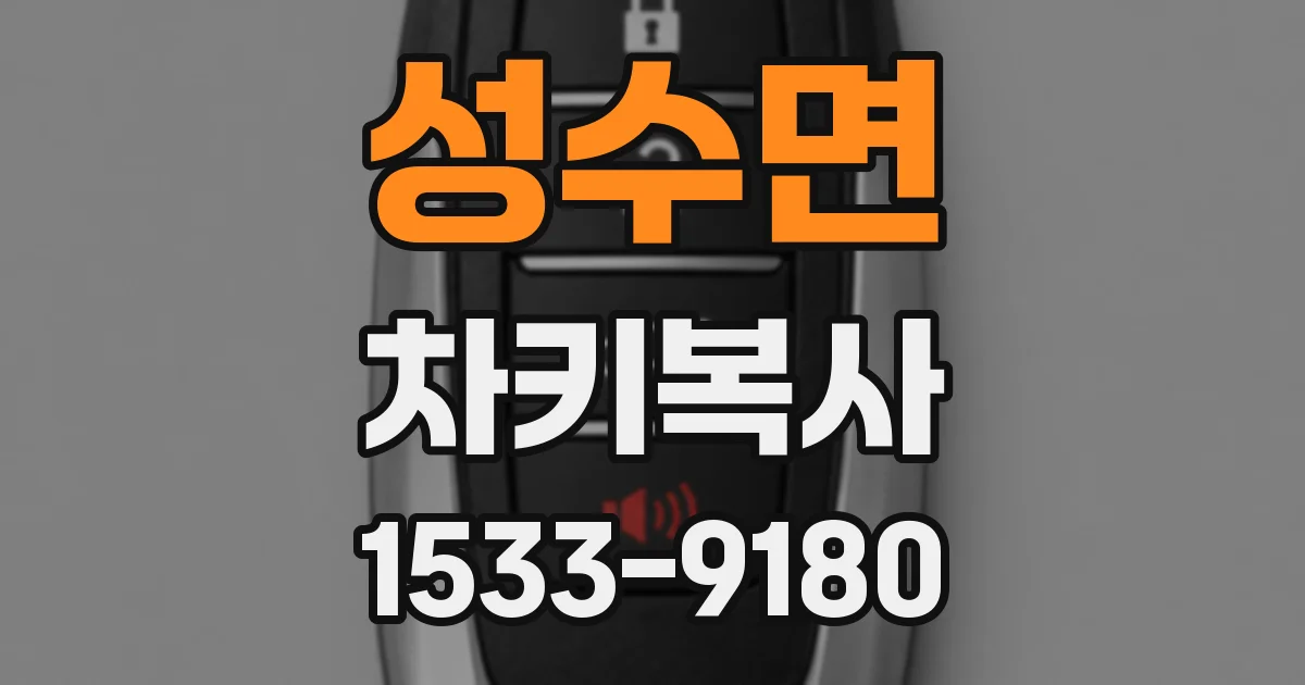 성수면 차키복사