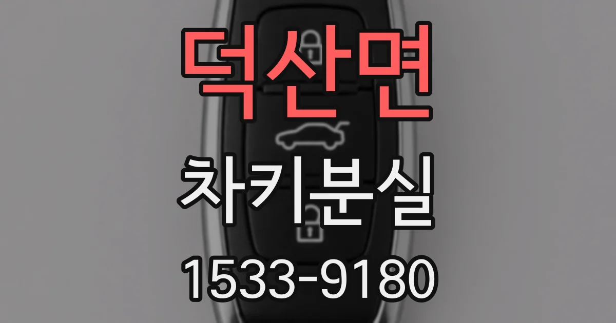 덕산면 차키분실
