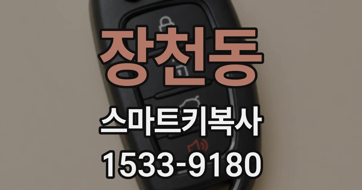 장천동 스마트키복사
