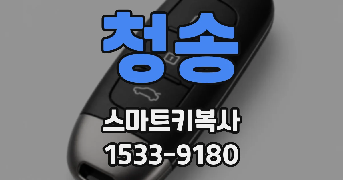청송 스마트키복사