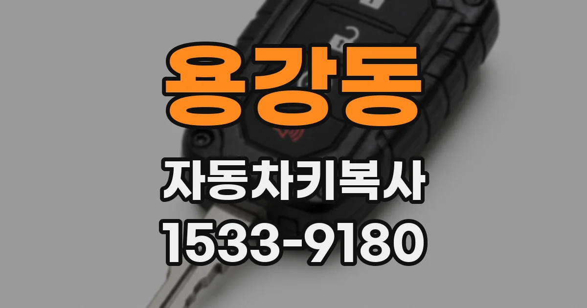 용강동 자동차키복사