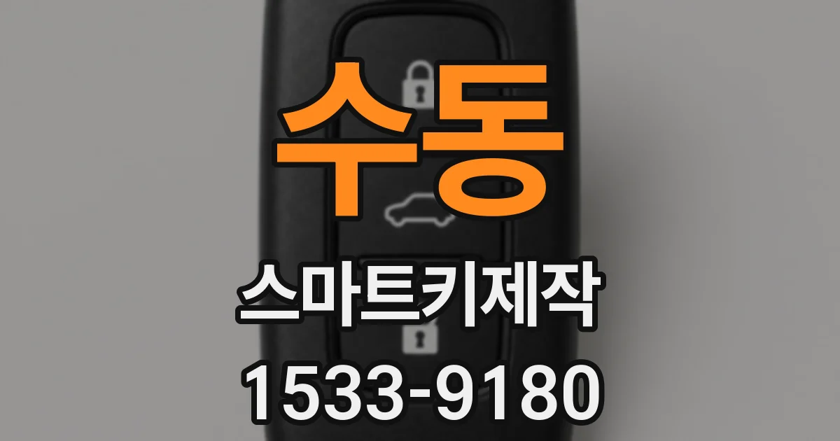 수동 스마트키제작