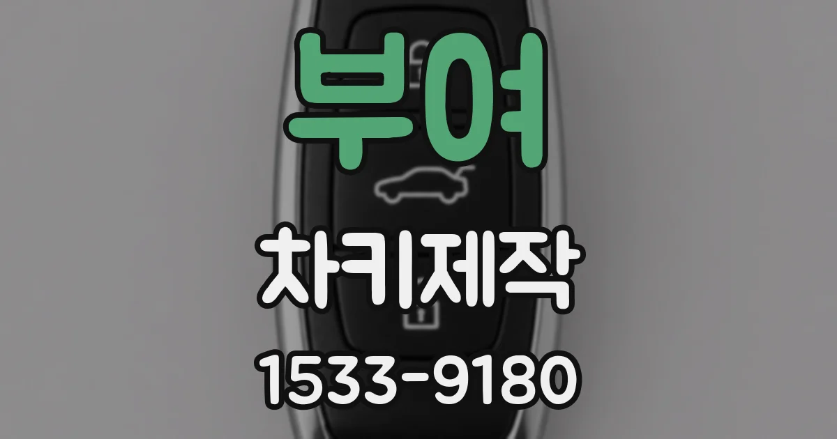 부여 차키제작