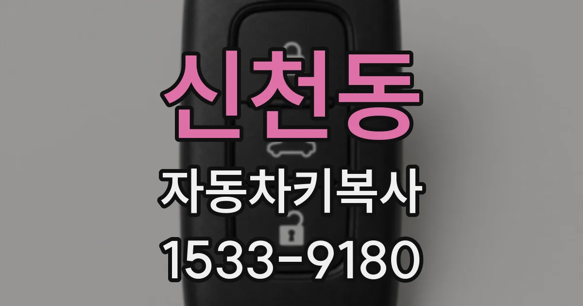 신천동 자동차키복사