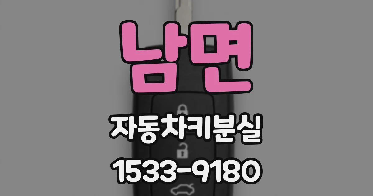 남면 자동차키분실