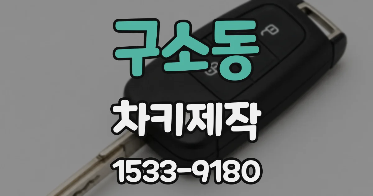 구소동 차키제작