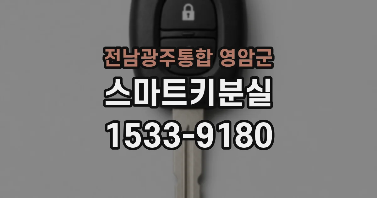 전남광주통합 영암군 스마트키분실