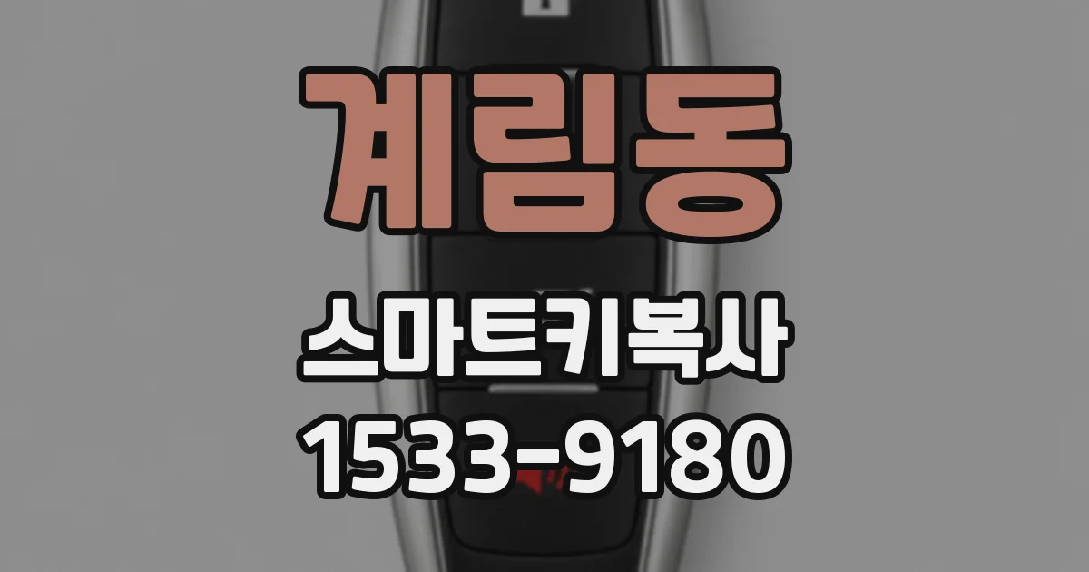 계림동 스마트키복사