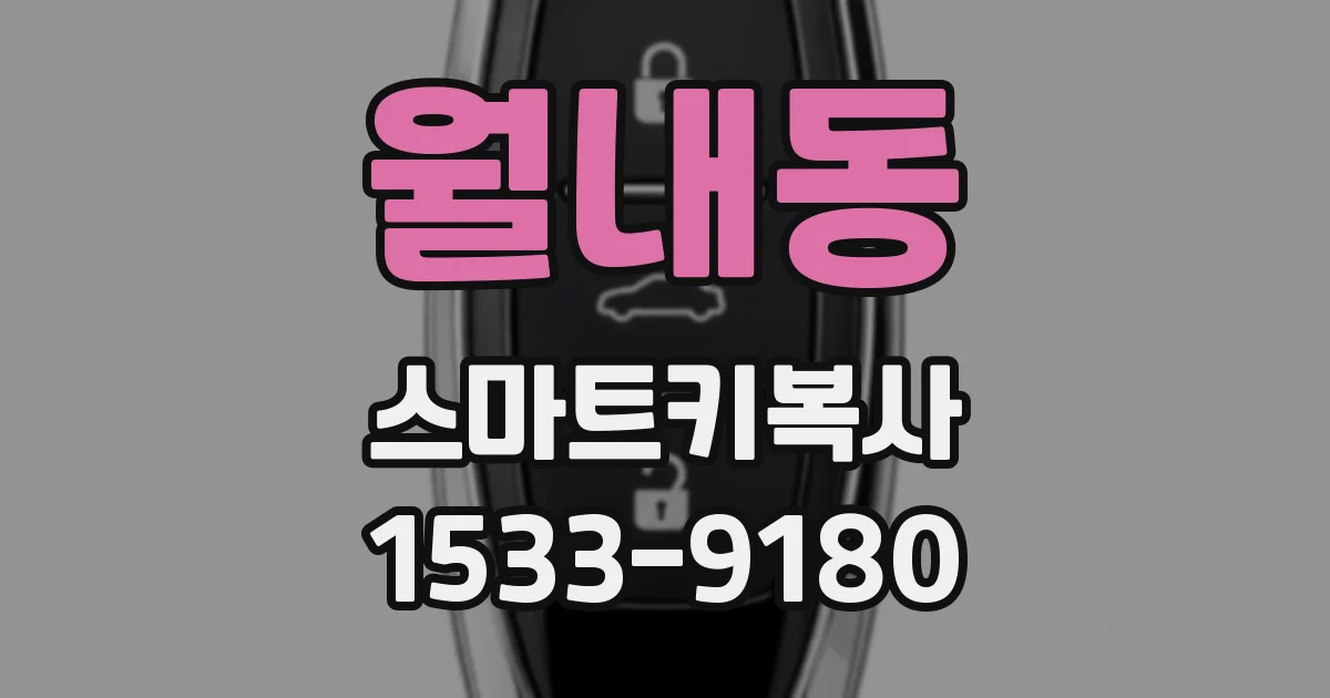 월내동 스마트키복사
