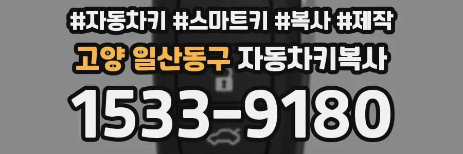 고양 일산동구 자동차키복사