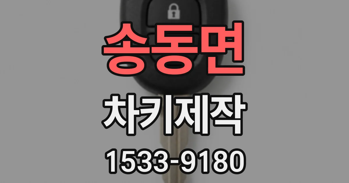 송동면 차키제작