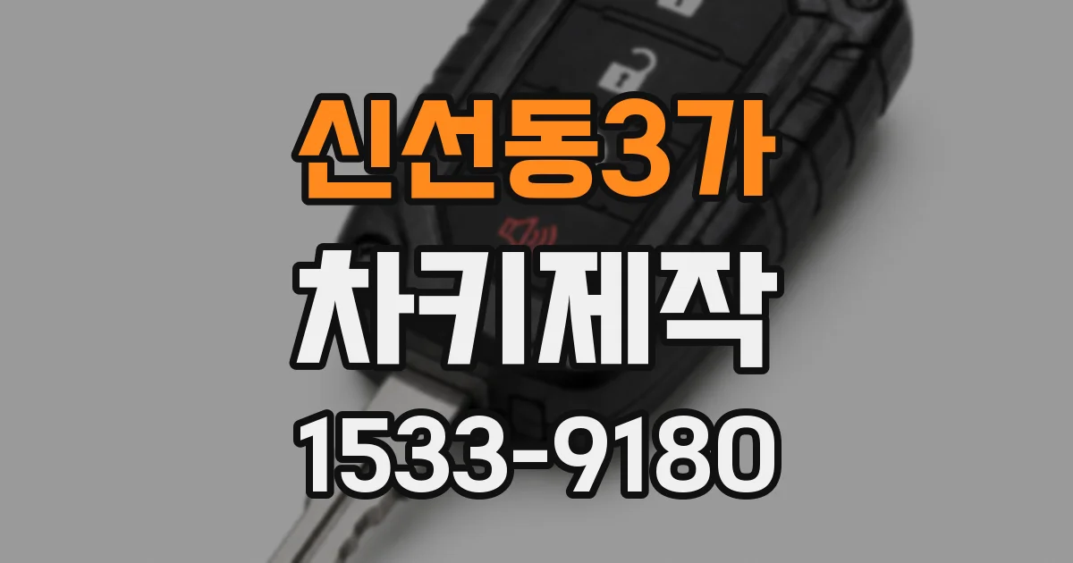 신선동3가 차키제작