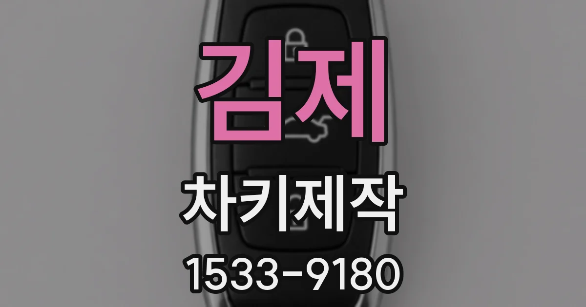 김제 차키제작