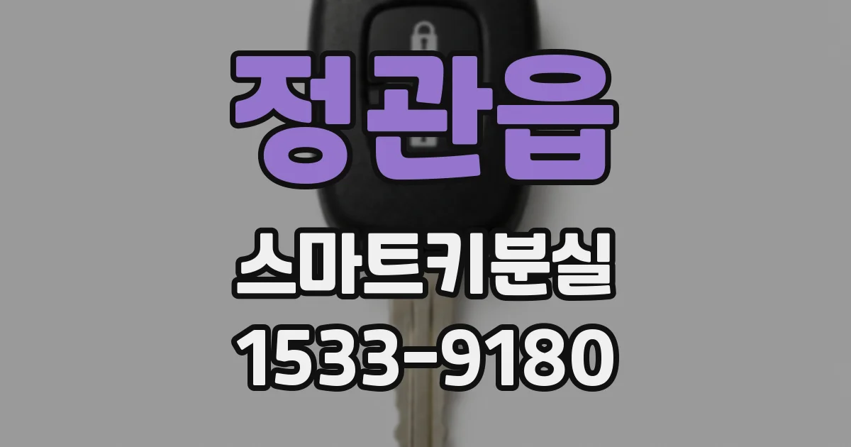 정관읍 스마트키분실