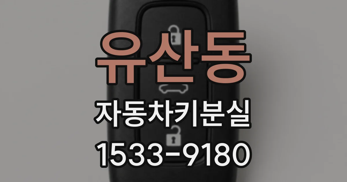 유산동 자동차키분실
