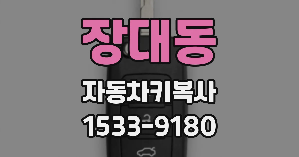 장대동 자동차키복사