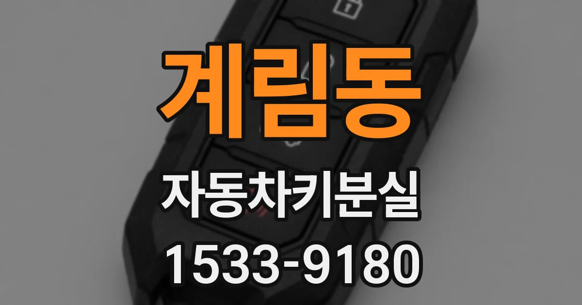 계림동 자동차키분실