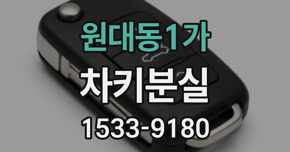 원대동1가 차키분실