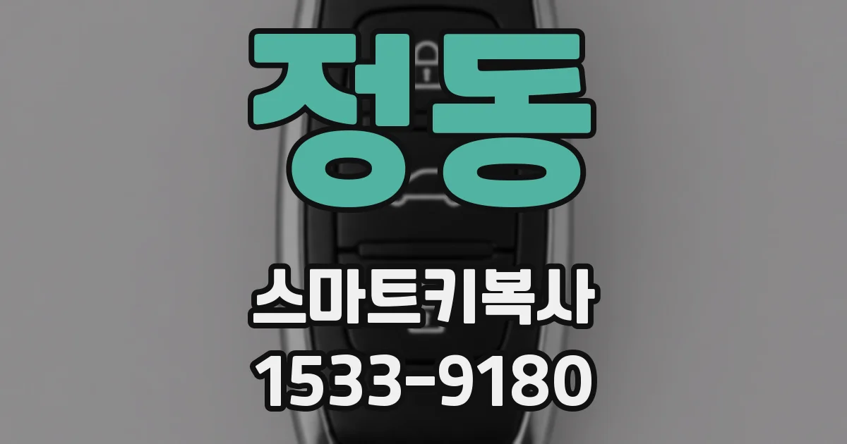 정동 스마트키복사