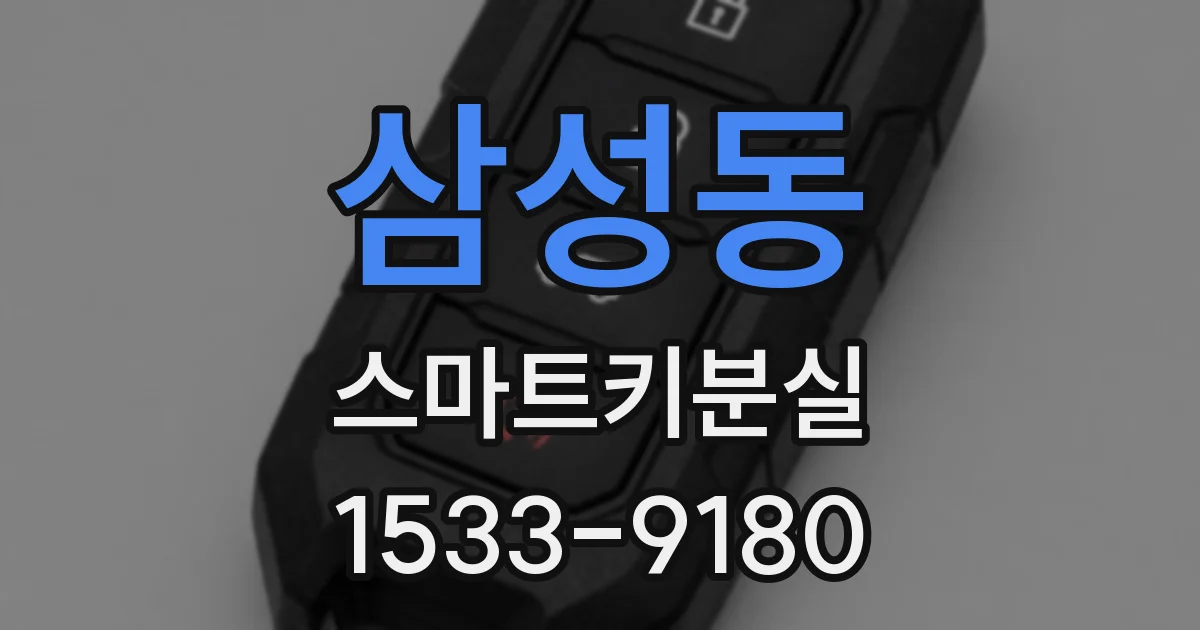 삼성동 스마트키분실