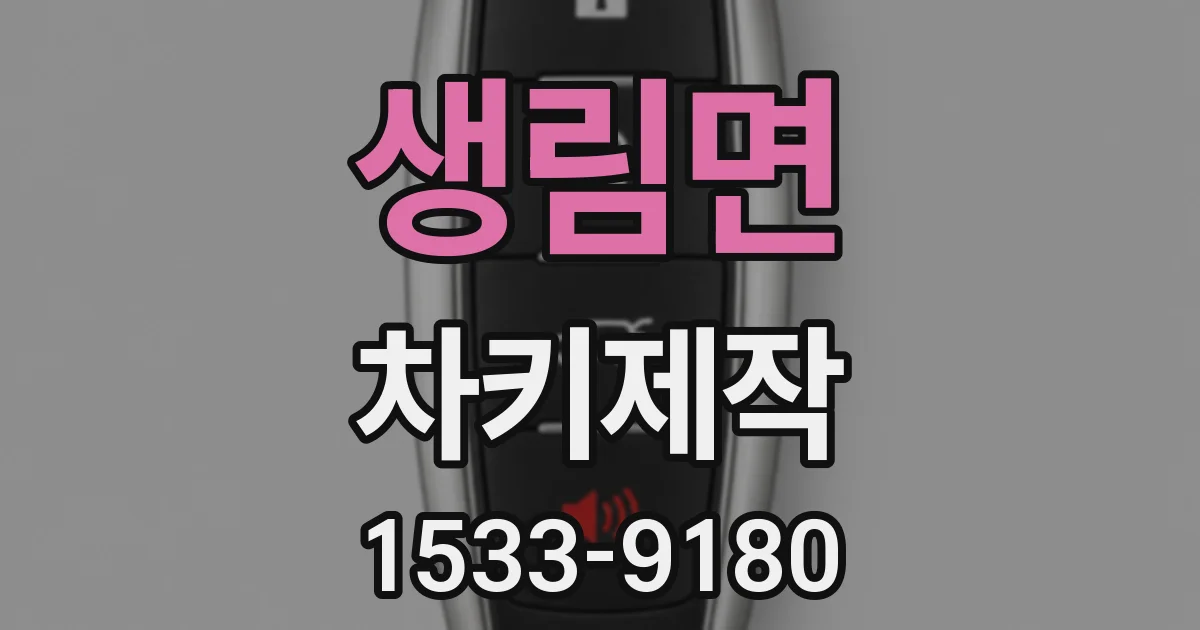 생림면 차키제작