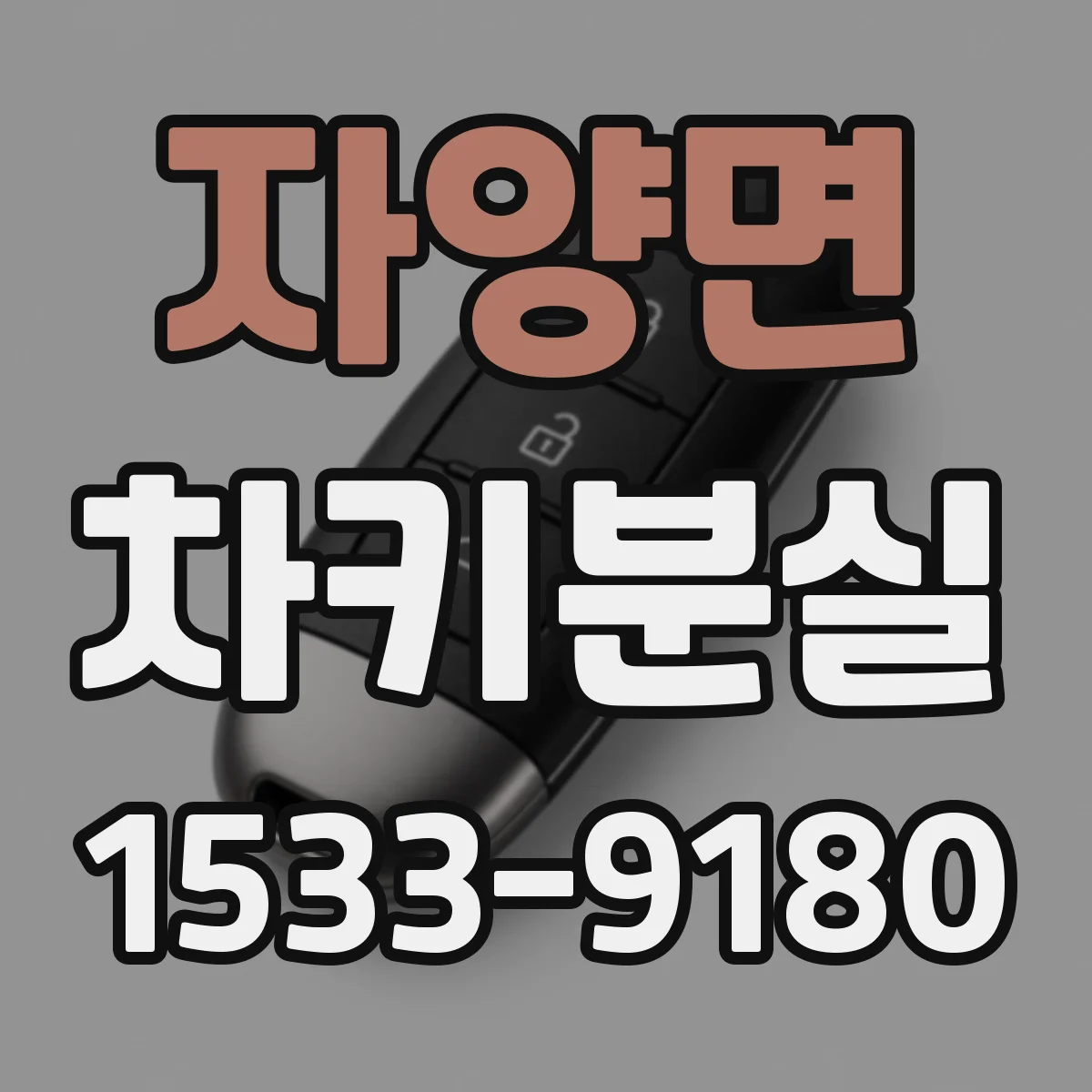 자양면 차키분실