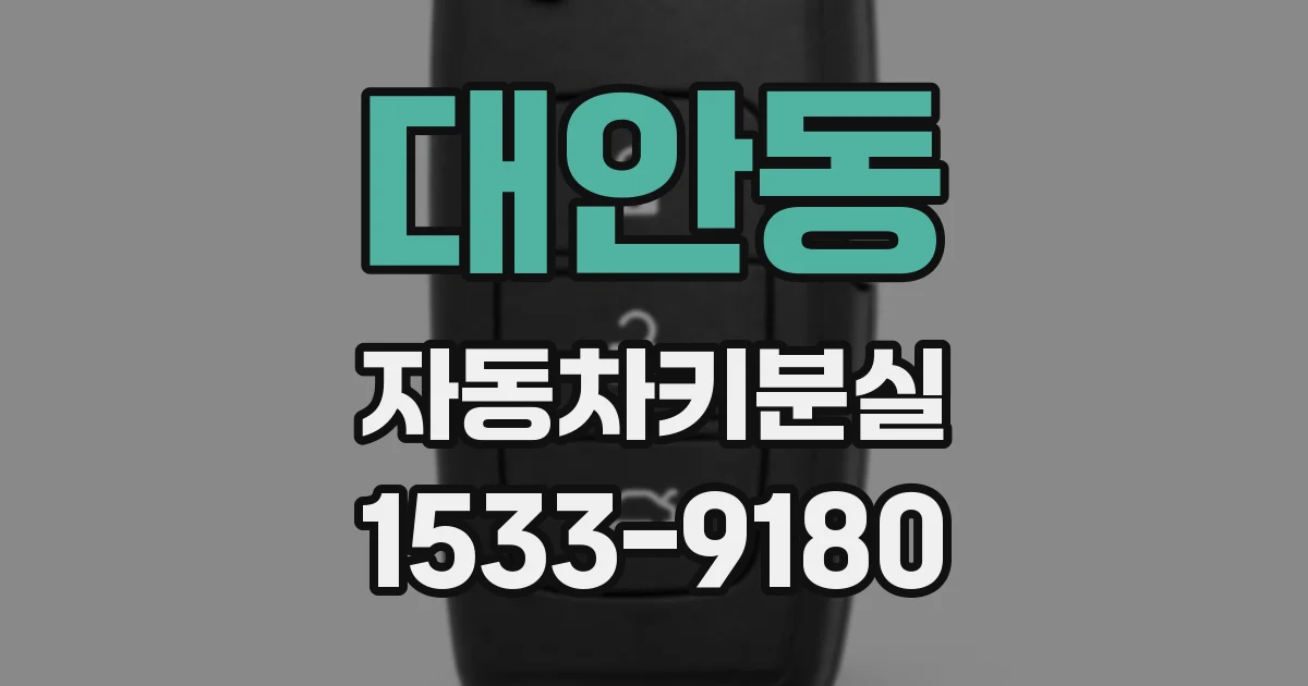 대안동 자동차키분실