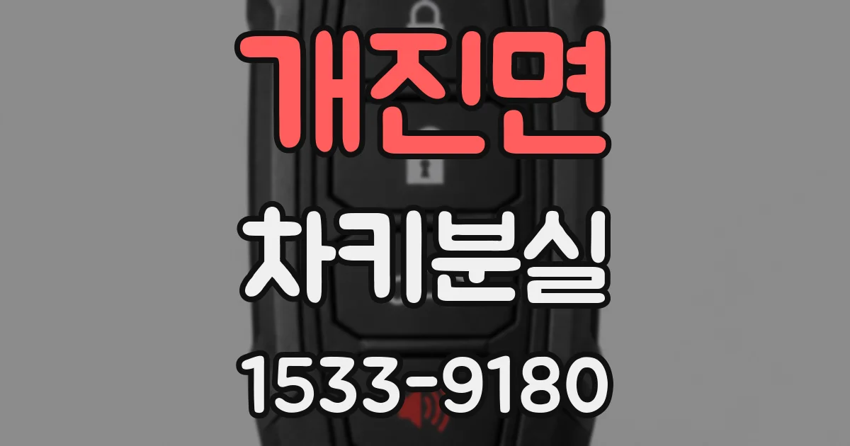 개진면 차키분실