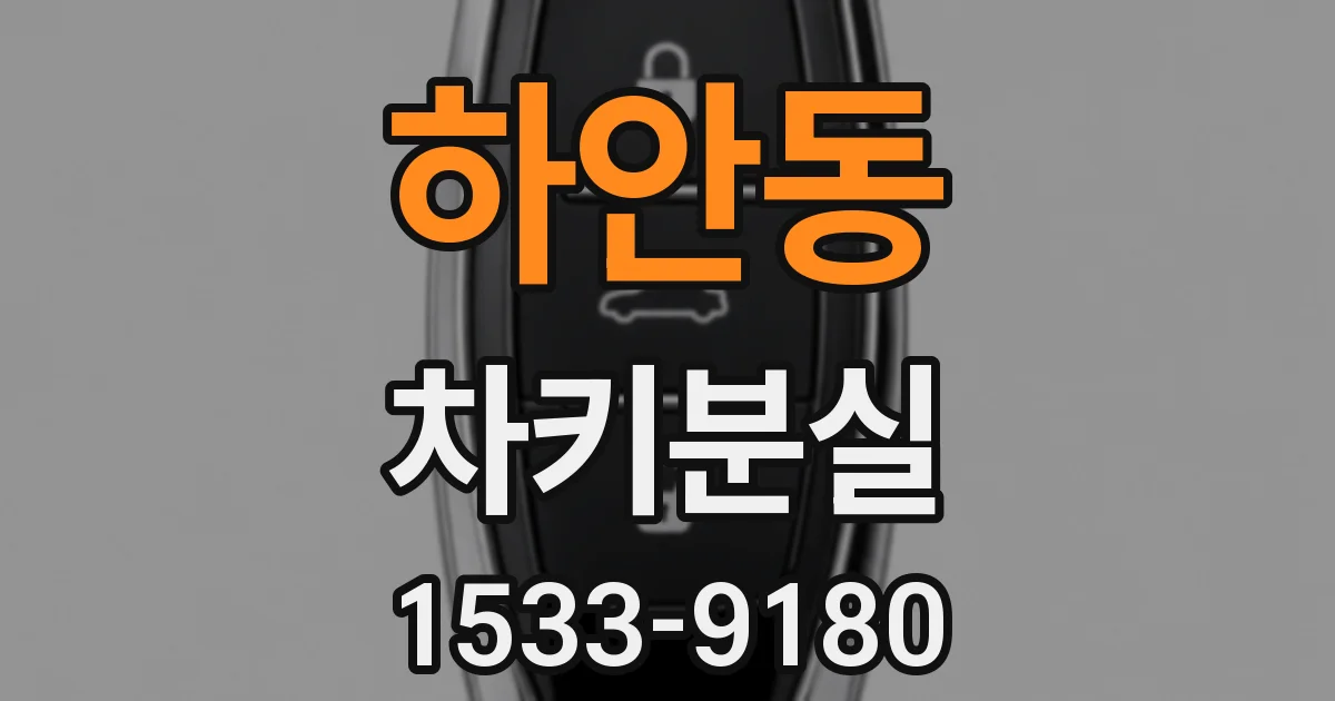 하안동 차키분실
