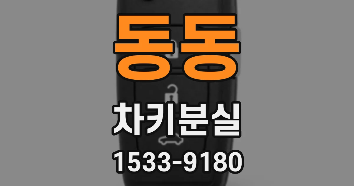 동동 차키분실