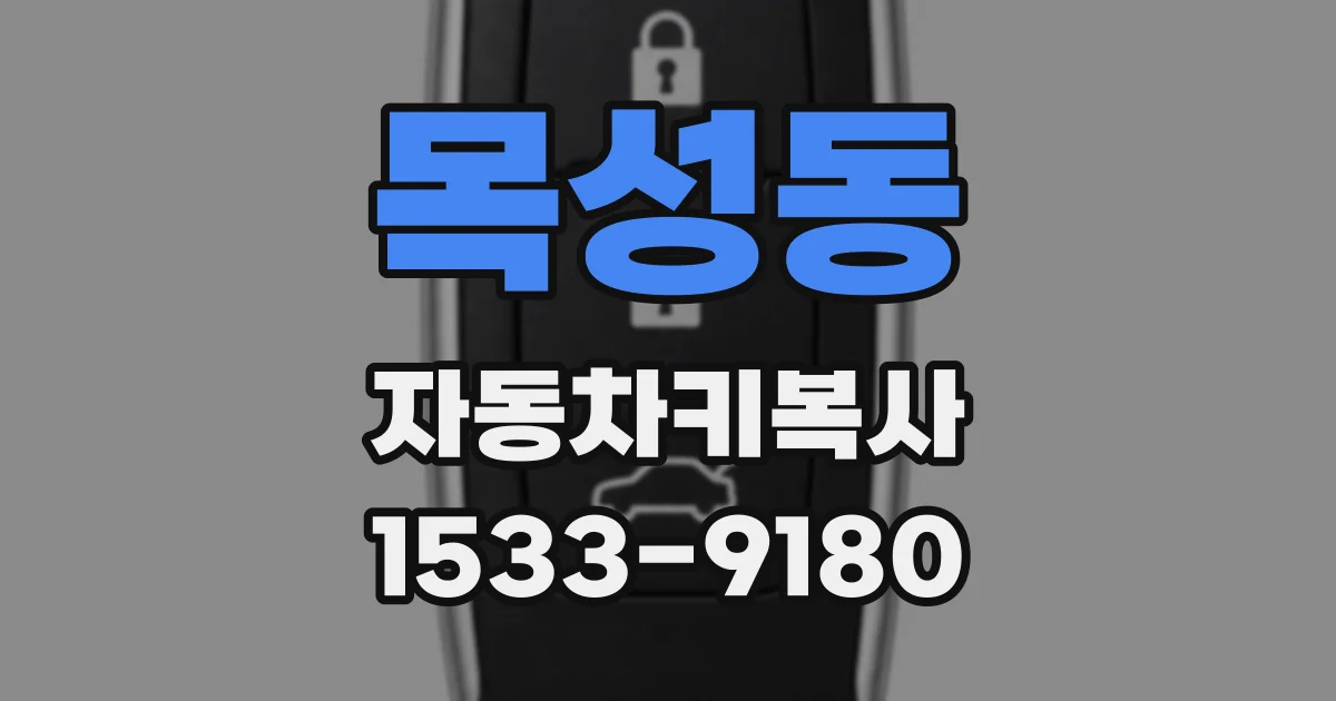 목성동 자동차키복사