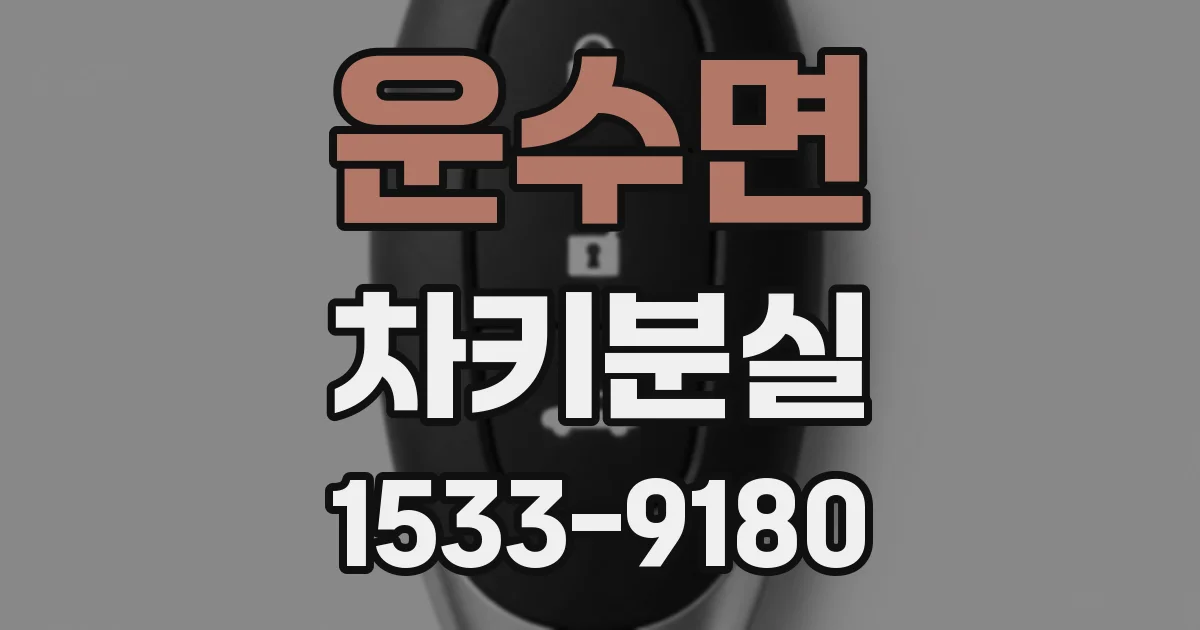 운수면 차키분실