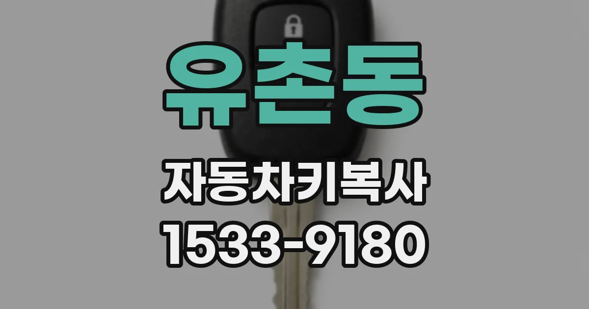 유촌동 자동차키복사