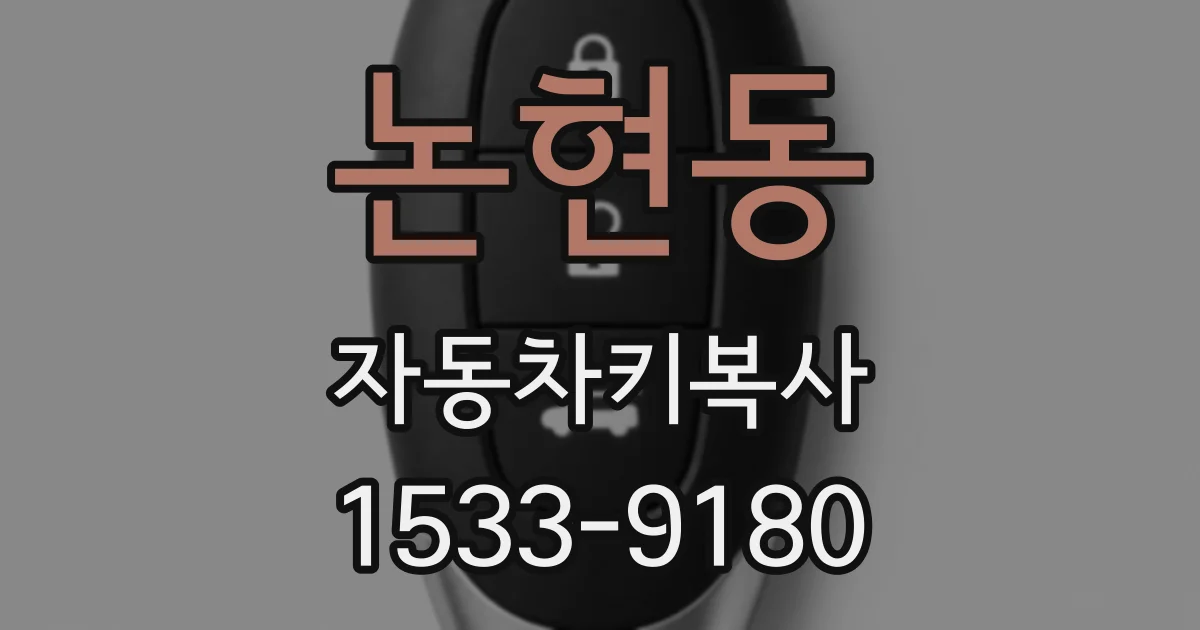 논현동 자동차키복사