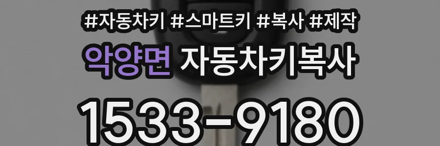 악양면 자동차키복사