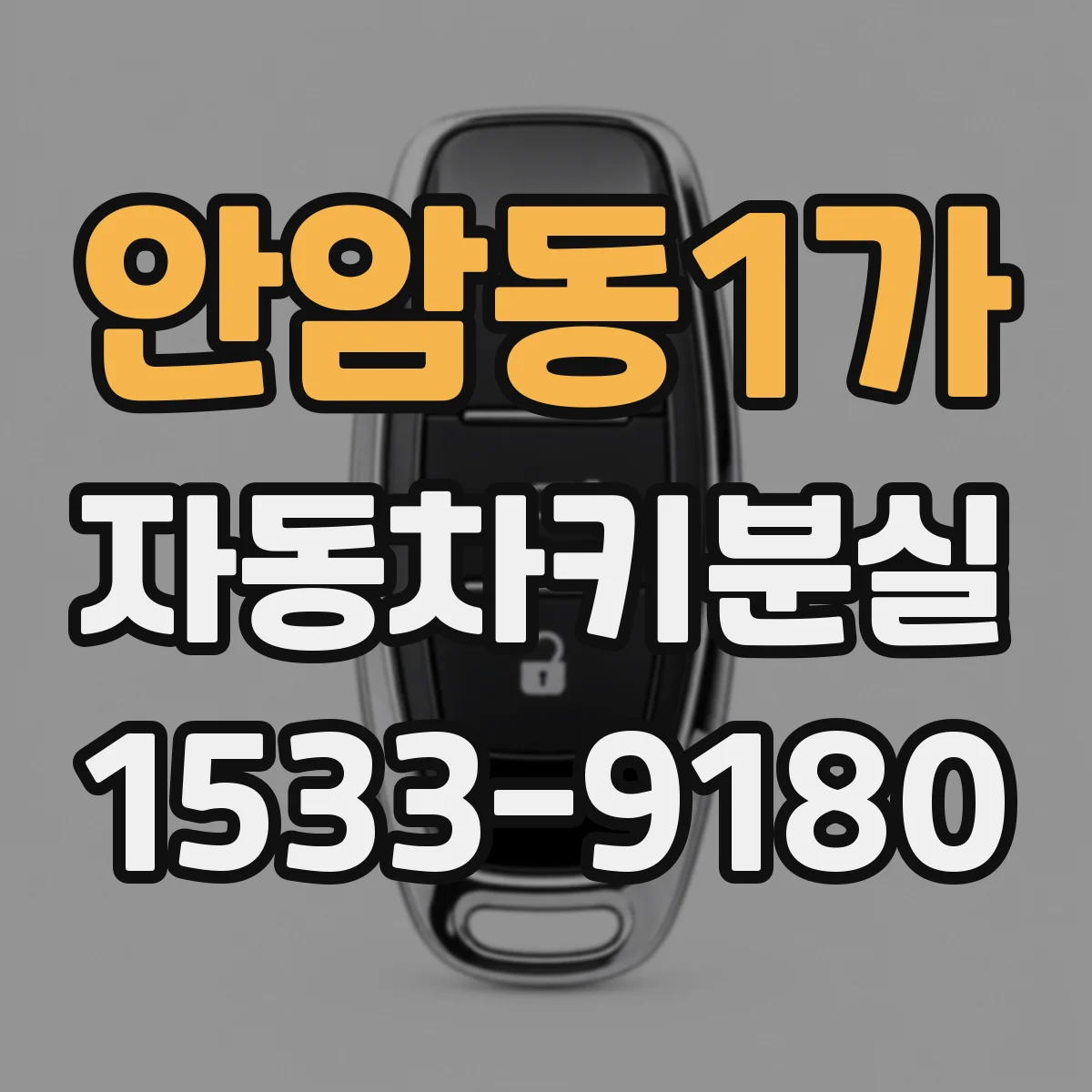 안암동1가 자동차키분실