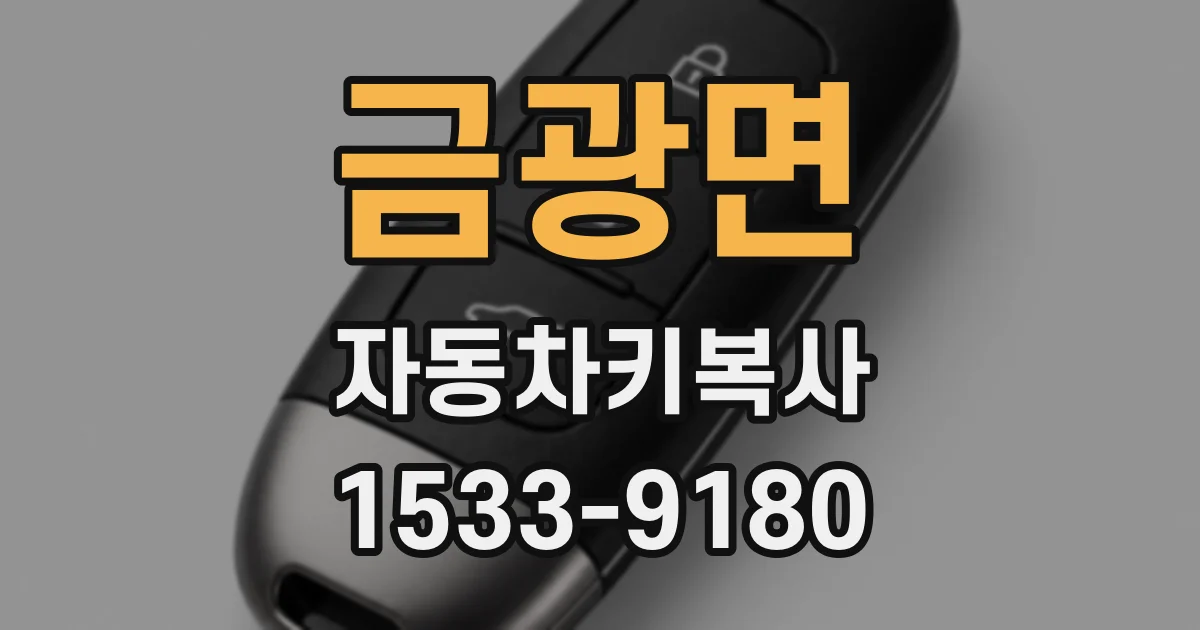 금광면 자동차키복사