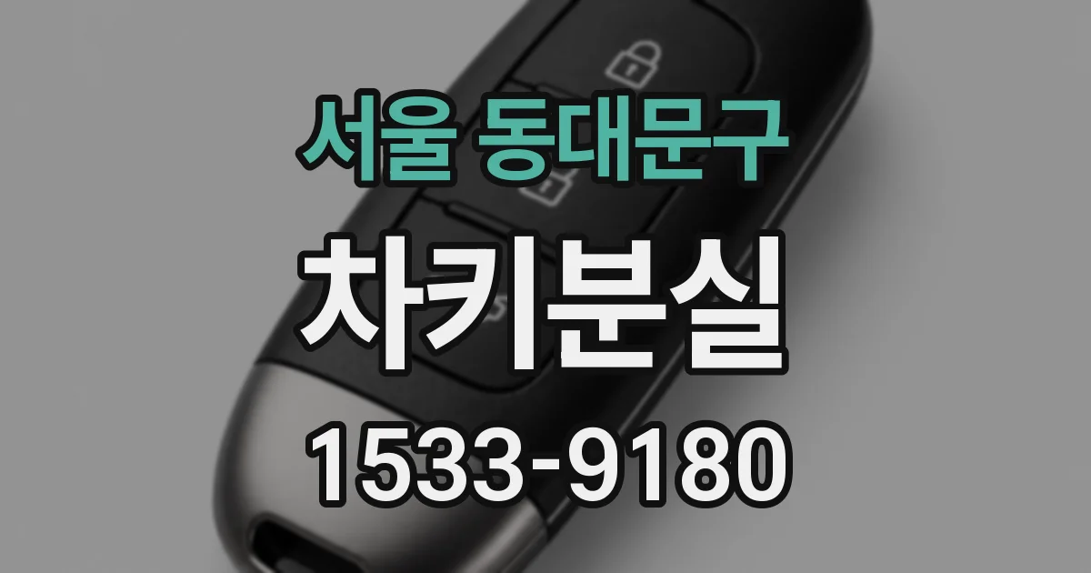 서울 동대문구 차키분실