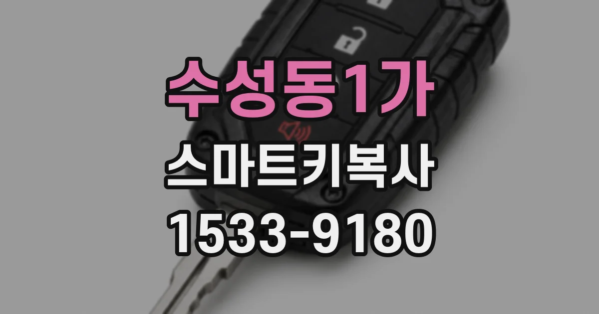 수성동1가 스마트키복사