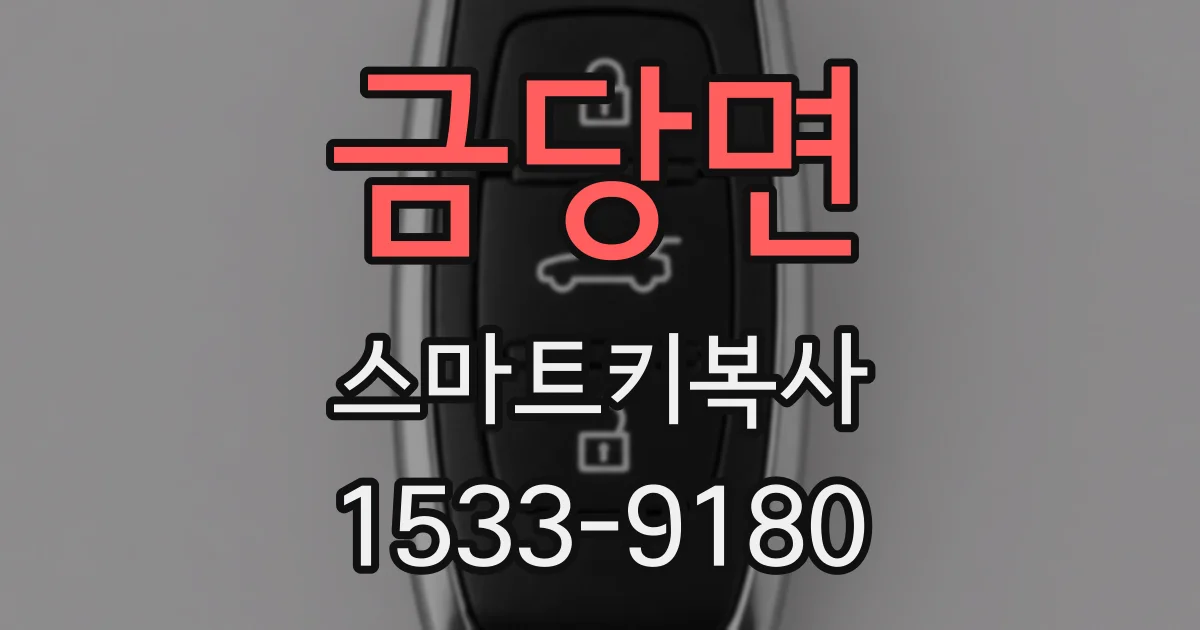 금당면 스마트키복사