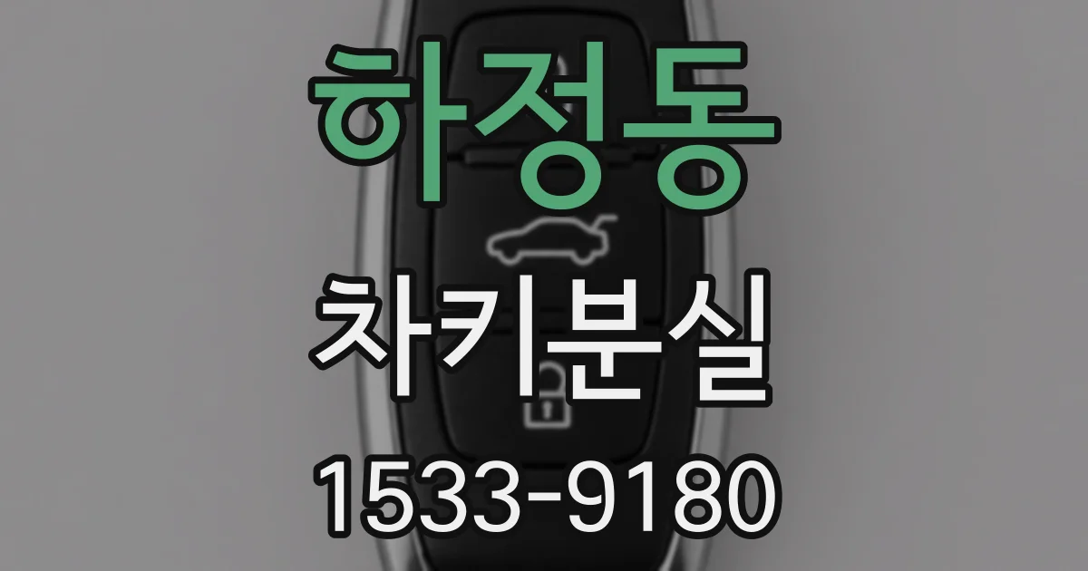 하정동 차키분실