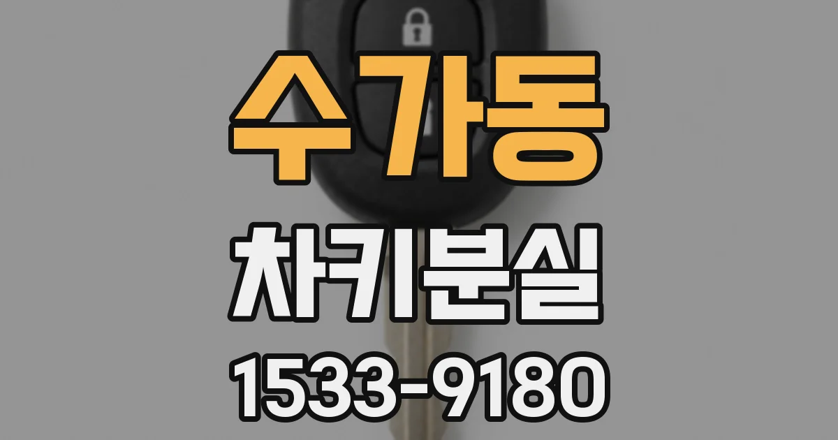 수가동 차키분실