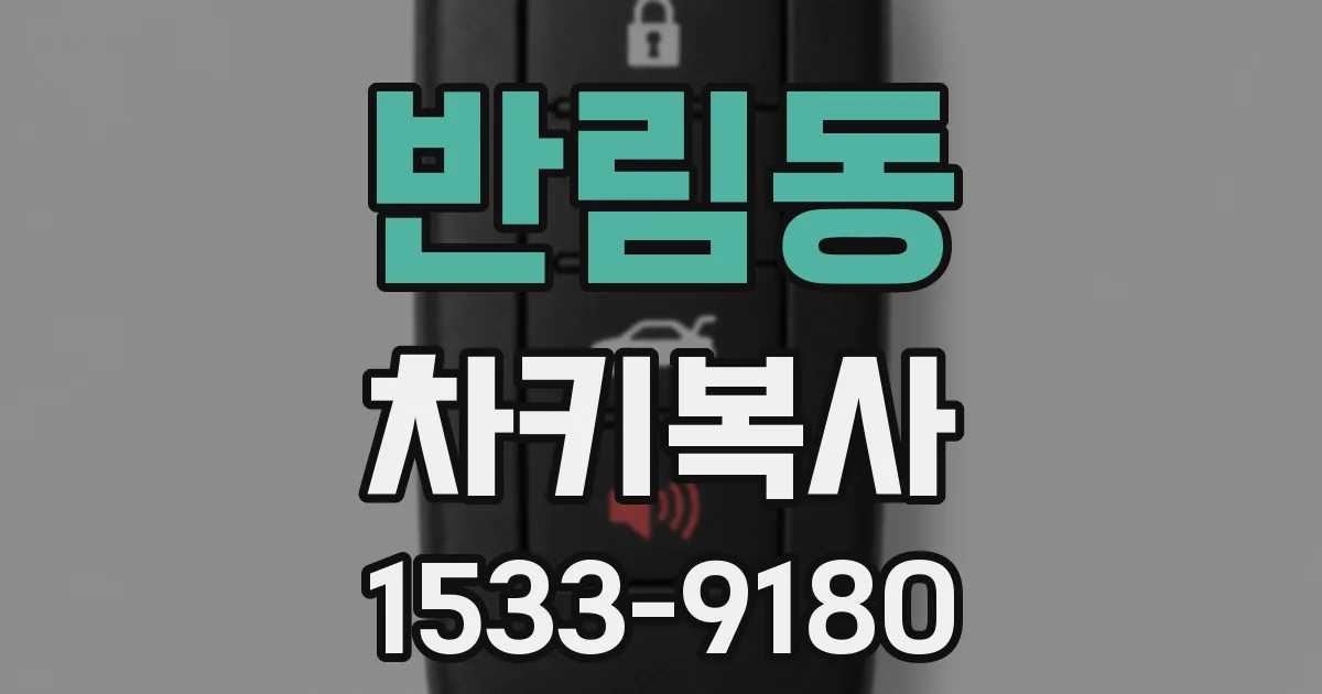 반림동 차키복사