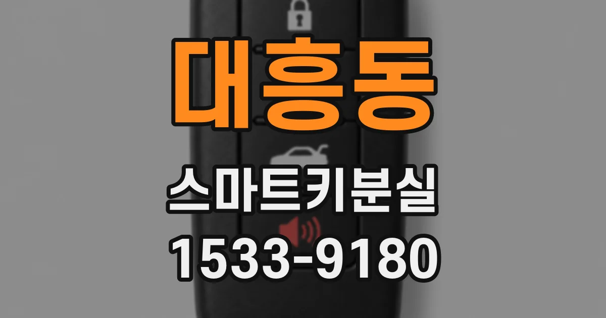 대흥동 스마트키분실