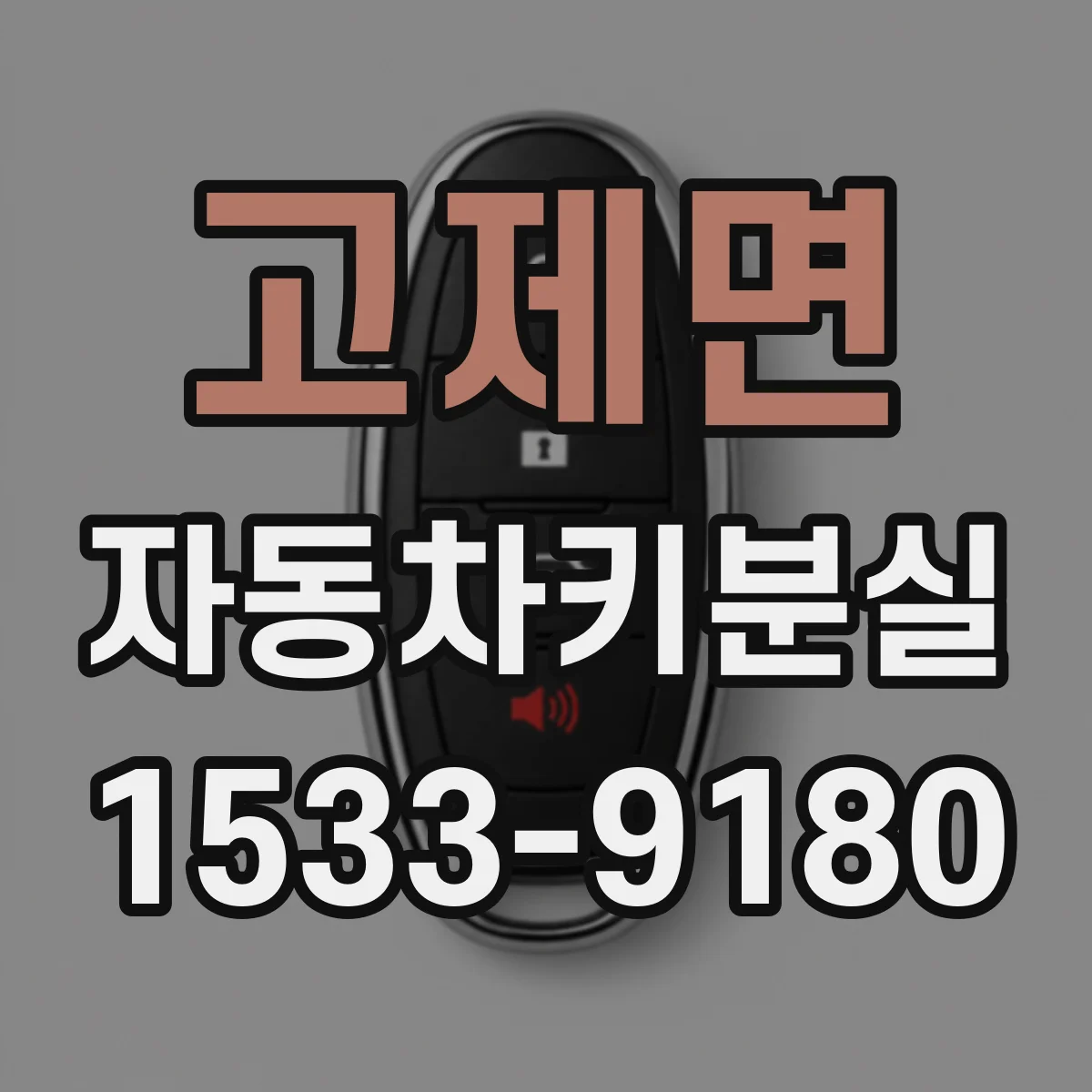 고제면 자동차키분실