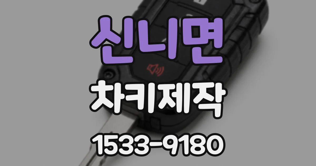신니면 차키제작